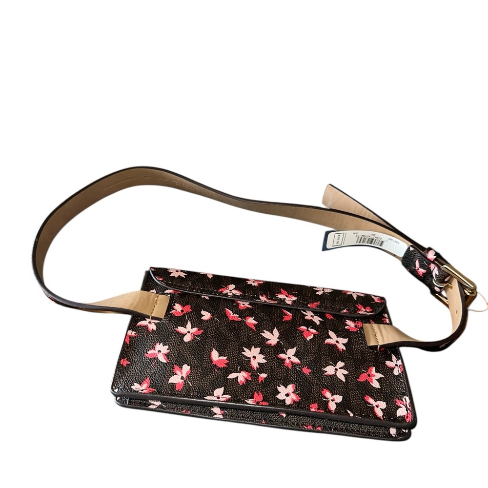 NWOT Michael Kors Bags Michael Kors Signature Floral Belt Bag Waist Pack Logo SM - Picture 3 of 6